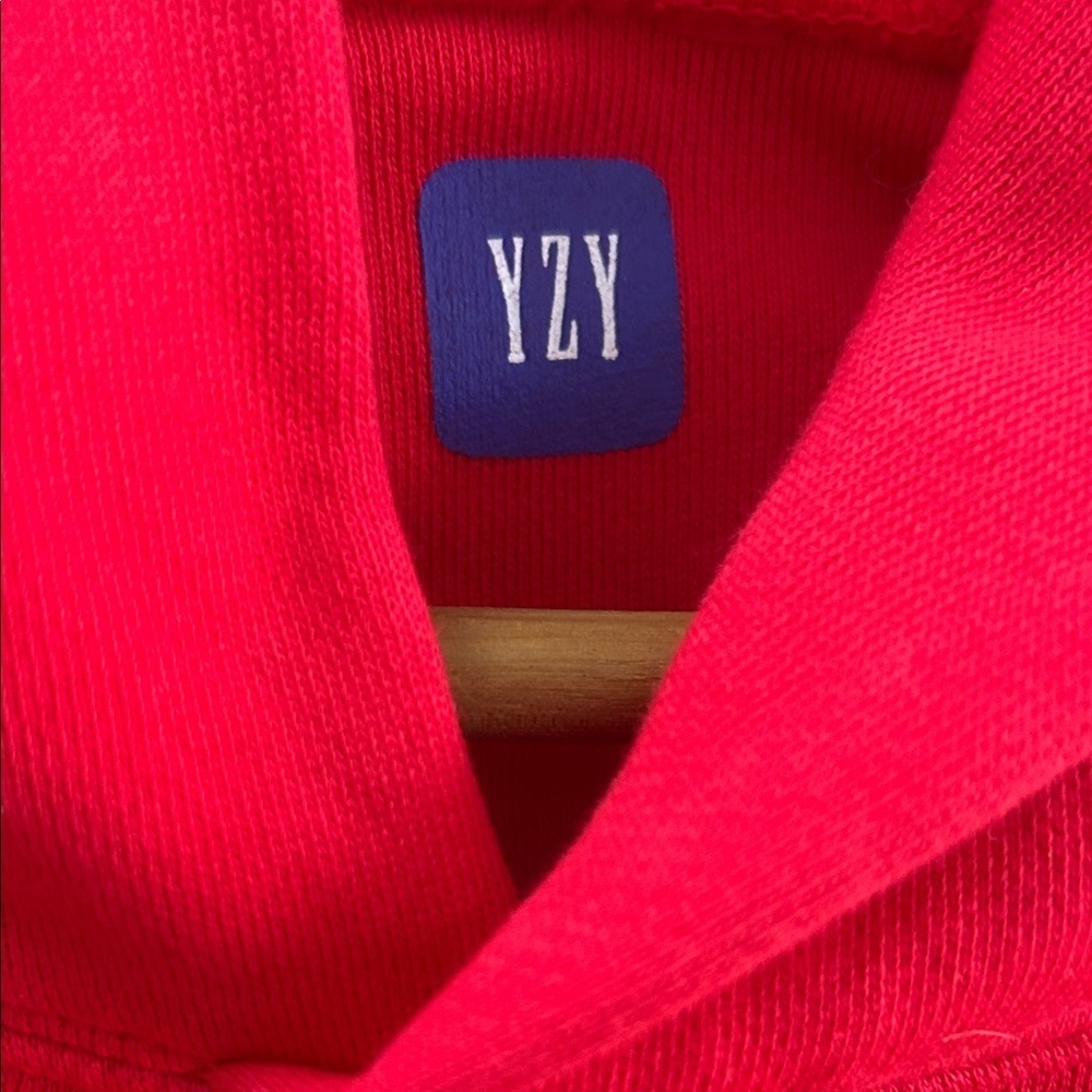 YEEZY YZY GAP Red Perfect Hoodie Unisex XS - Picture 3 of 4
